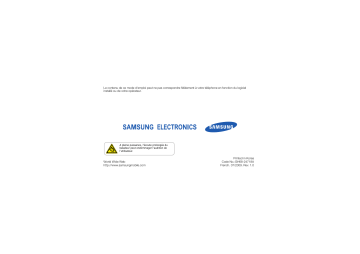 Samsung GT-B3310 Mode d'emploi | Fixfr
