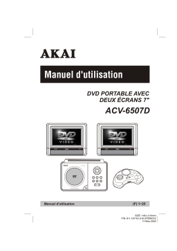 Akai ACV6507D Manuel utilisateur