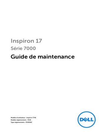 Dell Inspiron 7746 laptop Manuel utilisateur | Fixfr