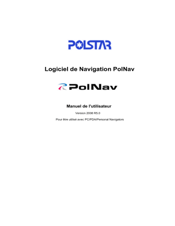 Manuel du propriétaire | Polstar Polnav Software 2008 Q1 Manuel utilisateur | Fixfr