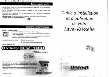 TE51CA | P5490S | P4510V | P4510C | P4510 | P5490 | Manuel du propriétaire | Brandt P3520 Manuel utilisateur | Fixfr