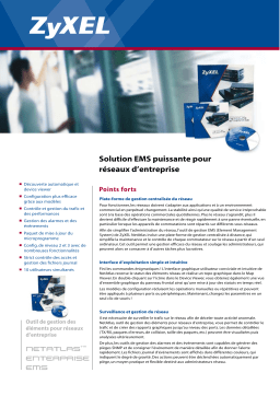 ZyXEL NETATLAS ENTERPRISE EMS Manuel utilisateur