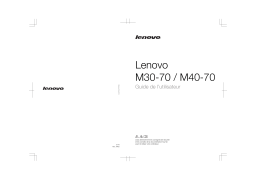 Lenovo M30-70 (MCF4WFR) Manuel utilisateur