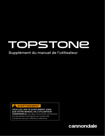 Cannondale Topstone Carbon 2020 Manuel du propriétaire | Fixfr