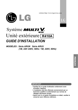 LG ARUN40GS2 Guide d'installation