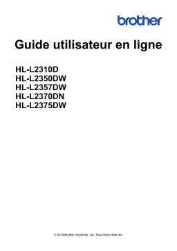 Brother HL-L2360DN Manuel utilisateur