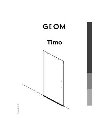 Mode d'emploi | Geom Système coulissant pose invisible porte verre Timo Manuel utilisateur | Fixfr