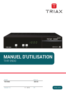 Triax THR9900HD Manuel utilisateur