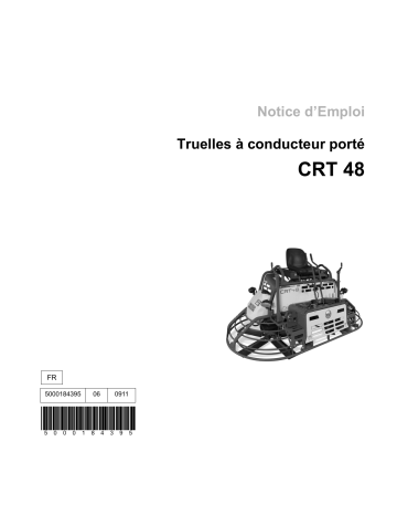 CRT48-35V EU | CRT48-35L | CRT48-31V | Wacker Neuson CRT48-34V Ride-on Trowel Manuel utilisateur | Fixfr