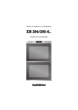 Gaggenau EB295610 Manuel utilisateur