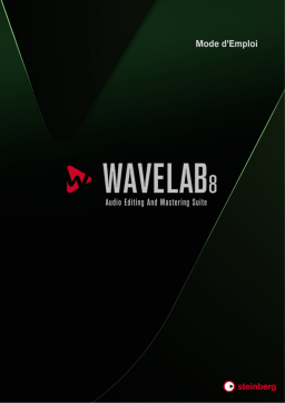 Steinberg Wavelab 8 Mode d'emploi