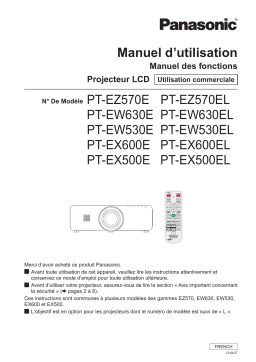 Panasonic TX 100 Manuel utilisateur