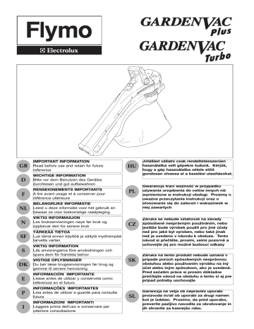 Manuel du propriétaire | Flymo GARDENVAC 1500 Manuel utilisateur | Fixfr