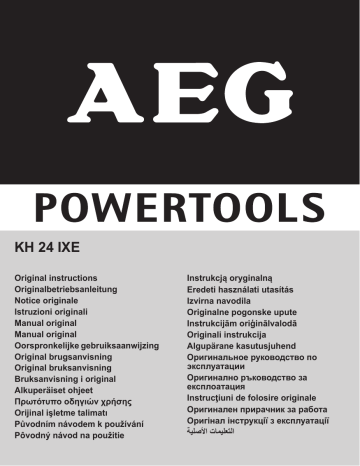 AEG Powertools KH24XE8KIT1 Manuel utilisateur | Fixfr