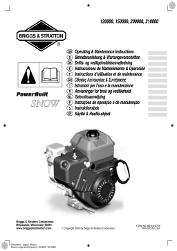 Briggs & Stratton 20E400 Manuel utilisateur