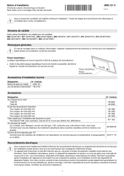 V-ZUG 028 Hob Induction Guide d'installation