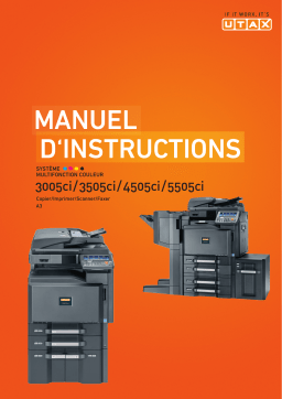 Utax 3505ci Copy system Manuel utilisateur