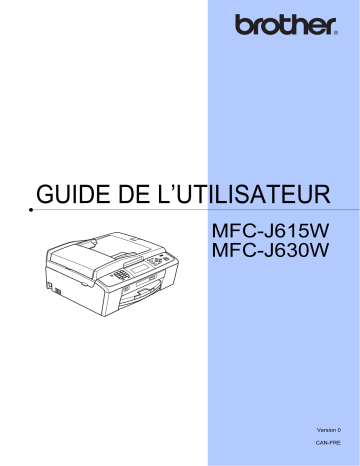 Manuel du propriétaire | Brother MFC-J615W Manuel utilisateur | Fixfr