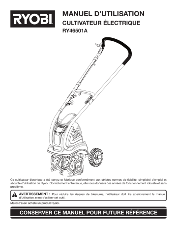 Manuel du propriétaire | Ryobi RY46501A Manuel utilisateur | Fixfr