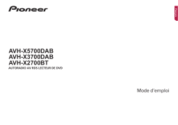 Pioneer AVH-X2700BT Manuel utilisateur