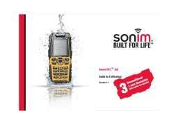 Sonim XP3 bt Manuel utilisateur