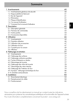 Smeg SFP580X Manuel utilisateur