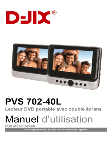 Manuel du propriétaire | D-JIX PVS702-39 LSM Manuel utilisateur | Fixfr