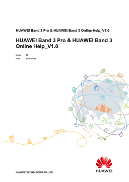 Huawei Band 3 Pro Mode d'emploi