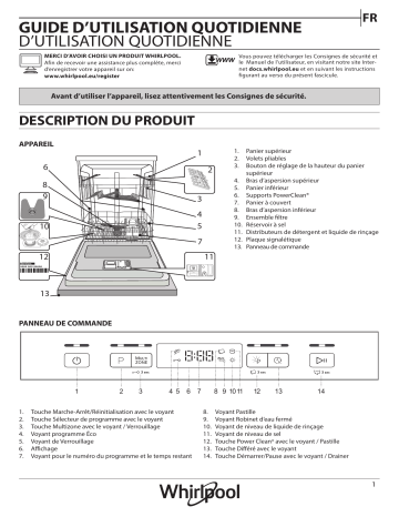 Mode d'emploi | Whirlpool WBC 3C34 P X Manuel utilisateur | Fixfr