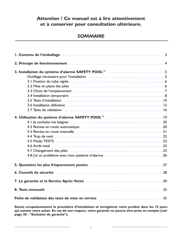 Sunbay Alarme à immersion Sunbay Mode d'emploi | Fixfr