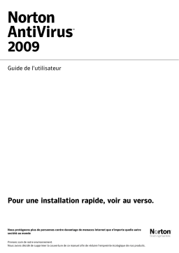 Symantec Norton AntiVirus 2009 Manuel utilisateur