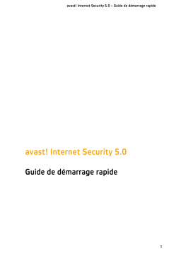 Avast INTERNET SECURITY 5.0 Manuel utilisateur