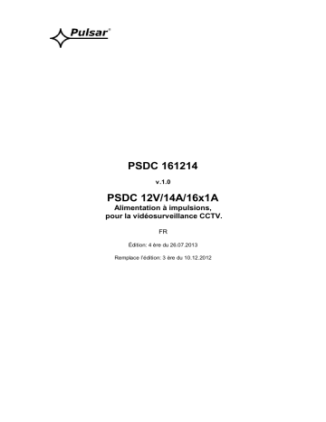 Mode d'emploi | Pulsar PSDC161214 - v1.0 Manuel utilisateur | Fixfr
