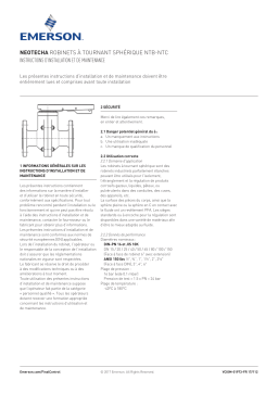 Neotecha Robinets à tournant sphérique NTB-NTC Manuel du propriétaire