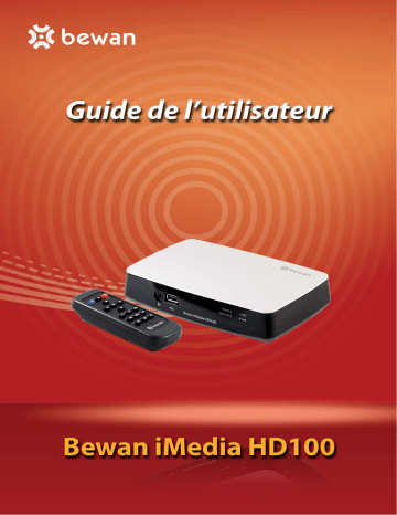 Manuel du propriétaire | Bewan IMEDIA HD100 Manuel utilisateur | Fixfr