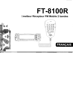 YAESU FT-8100R Manuel utilisateur