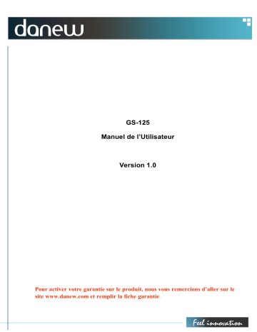 Manuel du propriétaire | danew GS-125 Manuel utilisateur | Fixfr