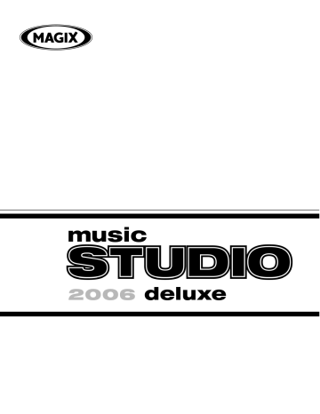 Mode d'emploi | MAGIX Music Studio Deluxe 2006 Manuel utilisateur | Fixfr