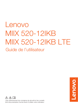 Lenovo Miix 520 Mode d'emploi