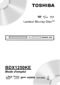 Toshiba BDX1250KE Manuel utilisateur