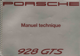 Porsche 928 GTS Manuel utilisateur