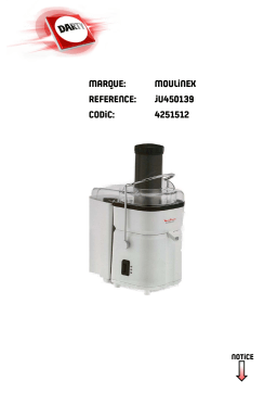 Moulinex JU610D10 - EASY FRUIT Manuel utilisateur