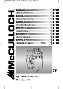 McCulloch AQUAMAC 45 Manuel utilisateur