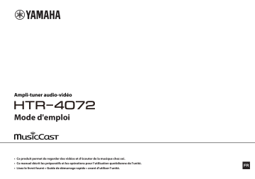 Manuel du propriétaire | Yamaha RX-V579 Manuel utilisateur | Fixfr
