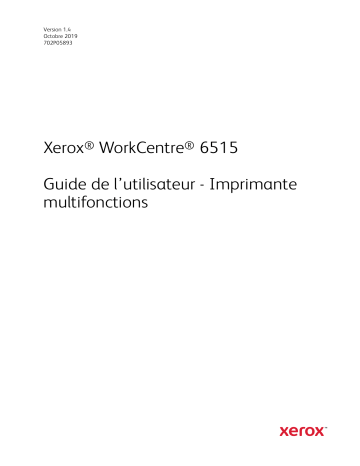 Manuel du propriétaire | Xerox PHASER 6510N Manuel utilisateur | Fixfr