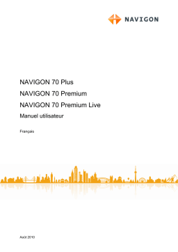 Navigon 70 Premium Manuel utilisateur