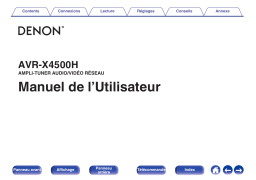 Denon AVR-X4500H Manuel utilisateur