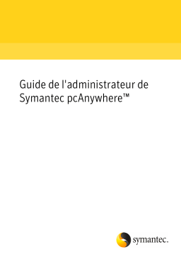 Symantec pcAnywhere v12.5 Manuel utilisateur