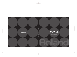 Roland FP-4 Manuel utilisateur