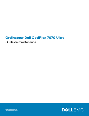 Dell OptiPlex 7070 Ultra desktop Manuel du propriétaire | Fixfr